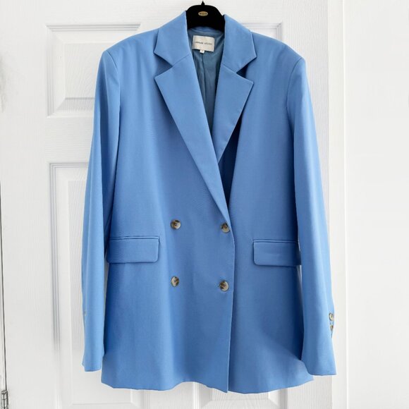 LouLou Studio "Donau" Blazer in Blue, size Small - Picture 4 of 10